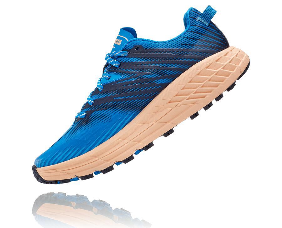 Hoka One One Spor Ayakkabı Kadın Mavi - Speedgoat 4 - PT8054973